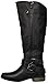 Rampage Women's Hansel Zipper and Buckle Knee-High Riding Boot,Black Smooth,10 B(M) US Regular Calf