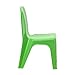 Flash Furniture Green Plastic Stackable School Chair with Carrying Handle and 11'' Seat Height