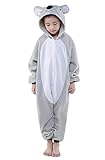 Newcosplay Unisex Children Koala Pyjamas Halloween Kids Onesie Costume (125)