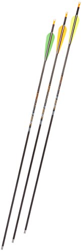 Gold Tip Kinetic Hunter 400 Arrows with 4-Inch Vanes (72 Count), Black