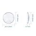 Kissitty 100-Piece Transparent Clear Half Round Flat Back Glass Cabochons (About 1 inch) 24.5~25mm Dia. for Cameo Photo Pendants DIY Craft Jewelry Making