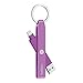 Belkin MIXIT Lightning to USB Keychain with 2.4 Amp Lightning ChargeSync Cable for iPhone, iPad and iPod (Purple)