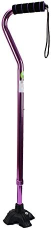 WESEAZON Telescopic cane outdoor anti-skid cane aluminum alloy walking stick multifunctional crutch Woman walking stick Pink Color rod adjustable height 70~100cm