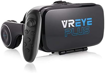 Virtual Reality VR Headset 3D Glasses with Built-In Audio & Bluetooth Wireless Controller for Smartphone Android Phones like: Samsung Galaxy, HTC, LG, Motorola, Huawei, Oppo, Nokia, Sony etc