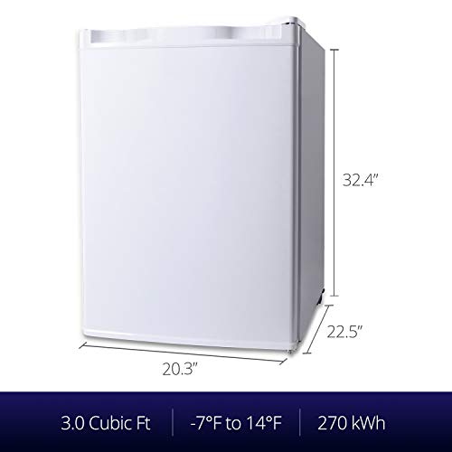 Northair Upright Freezer 3.0 Cu Ft with Shelves Reversible Door