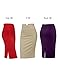 REGNA X Womens Stretchy Wear to work Office Pencil Fitted Skirt (Plus size Available)