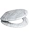 Sanilo Soft Close Toilet Seat ROUND, Quiet and Slow Close Lid and Seat, Strong Bumpers and Hinges, Marble