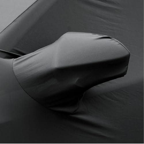 TECTICO Car Cover SUV Elastic Breathable Stretch Soft Dust Protection Universal Car Cover for Indoor Garage, 4.5-4.75 Metres, Black