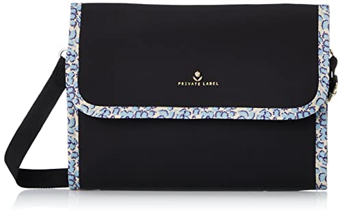 [プライベートレーベル] 11153 母子手帳ケース ショルダー型 レディース ブラック H18×W25×D2cm