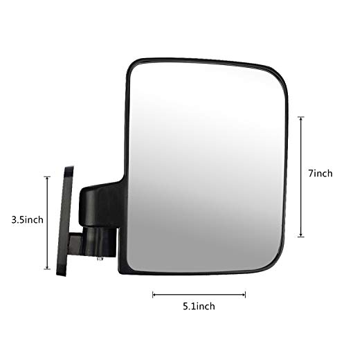 KEYI Golf cart Side Mirrors for Club Car EZ-GO Yamaha TXT DS Universal Golf cart Accessories