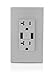 Leviton T5832-G Type-A USB in-Wall Charger with 20A Tamper-Resistant Outlet, USB Charger for Smartphones, Gray