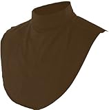 Dark Brown Law Enforcement Dickey with Mock Turtleneck Collar