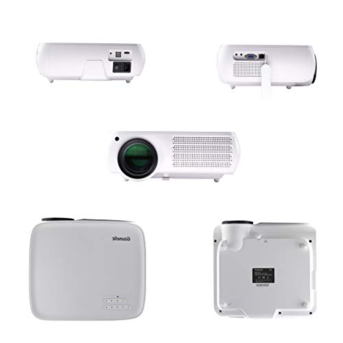 Native 1080p Projector, Gzunelic 9500 Lumens Android Projector with ±