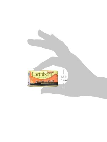 EARTHBORN HOLISTIC, Catalina Catch Mackerel Dinner with Shrimp in Gravy, 3 Ounce Can