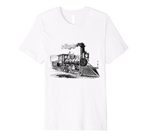 Locomotive Shirt Steam Engin Vintage Train Railroad