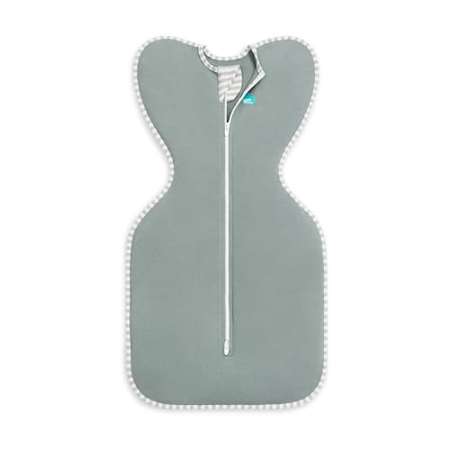 Love to Dream Swaddle Up Viscose from Bamboo, Arms Up Position, Soft and Sustainable Bamboo Fabric, Versatile Wearable Blanket, 1.0 TOG (20-24°C) Ideal for Moderate Temps, Small 8-13lbs, Deep Olive