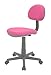 Calico Designs Deluxe Task Chair in Pink with Gray Base 18510