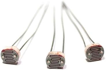15pcs LDR Ceramic Pacakge (0.2*0.169 Inches) Light Dependent Resistor 80-150K ohm/1fc Photoresistor Photoconductive Cell