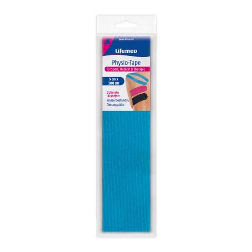 Lifemed Physio Tape Strips 1 m x 5 cm Assorted Colours for Optimal Elasticity and Freedom of Movement Pack of 3