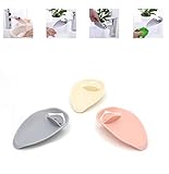 Castuvy Children's Faucet Extender, Water Diversion, Cute Bathroom Safety Products, Grey, Pink, Beige, 3 Packs