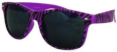 Pofs SUNGLASSES AVIATOR WAYFARER STYLISH 80,Zebra Purple