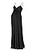 Beachcoco Women's Maternity Long Dress – Sweetheart Empire Waist Sleeveless Spaghetti Strap Comfortable Pregnancy Photography PMT-DR-9161 BLK S