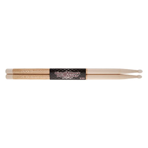 Diamondback DB1002BN Laser Engraved Drumsticks Nylon Tip (2BN), 1 Pair
