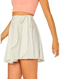 SheIn falda corta de cintura elástica para dama