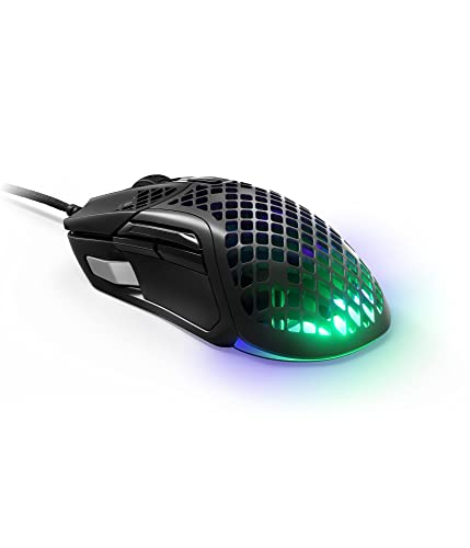 SteelSeries Aerox 5 - RGB Gaming-Mouse mit Öffnungen in der Oberfläche - Federleicht und wasserabweisend - Optischer TrueMove Air-Sensor mit 18.000 DPI 10