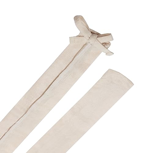 Aspen Creative 15010-21A, 6' Cornsilk Faux Silk Fabric Cord & Chain Cover, Easy…