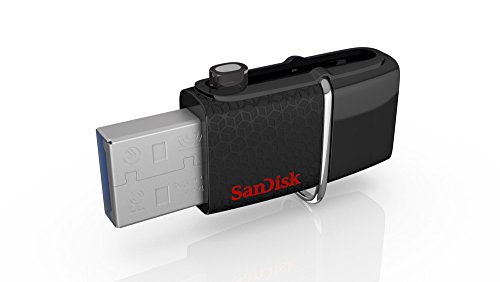 SanDisk 128GBUltra Dual USB Drive 3.0, SDDD2-128G-G46(Black)