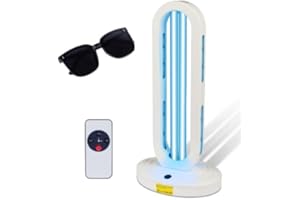 Dailytop UV Light Sanitizer for Room,UVC Disinfection Light for Mold,Ultraviolet Light with 3-Speed Timing and Remote Control,Home Disinfection Device UV Lamp for Home