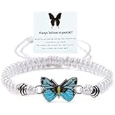 Always Believe in Yourself Butterfly Bracelet Adjustable String Butterfly Bracelets Cute Butterfly Charm Bracelets Bracelet Suitable For Women Butterfly Jewelry