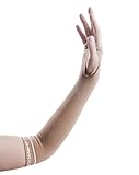 DJMed Arm Skin Protectors – Protective Arm Sleeves, for Sensitive Skin, Help Protect from Tears & Bruising – Pair, Tan (Medium)