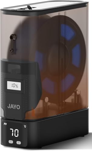 JAYO 3D Filament Dryer, 150W PTC Heater, Drying and Storage Box, Integrated Hygrometer, Stackable Design, Compatible 1.75/2.85mm (PLA, PETG, ABS, Nylon, TPU)