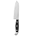 HENCKELS Statement Razor-Sharp Hollow Edge Santoku Knife 5 inch, German Engineered Informed by 100+ Years of Mastery, Black/Stainless Steel