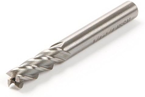 Letool 5pcs HSS CNC 4 Flute End Mill Cutter Milling Machine Cutter Drill Bit 1/4''x1/4''