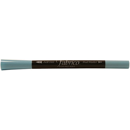 Tsukineko Dual-Ended Fabrico Marker Color-Fast, Pale Aqua