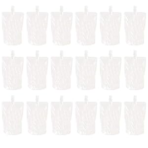 Hemoton 31 Stks 250 ML transparante dranken flessen drank zakje herbruikbare dranken drinken flessen met een trechter