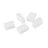 uxcell Plastic LED Strip Light End Cap Cover w 2 Holes 5 Pcs 12mm Width