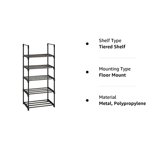 OYREL Shoe Rack, Sturdy Metal Shoe Rack Organizer,Narrow Shoe Rack,Shoe