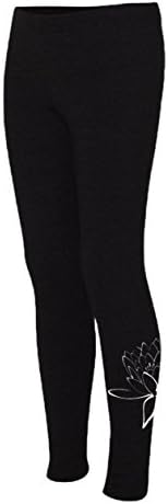 Nadi Bodi Women's Yoga Lotus Leggings, L, Black