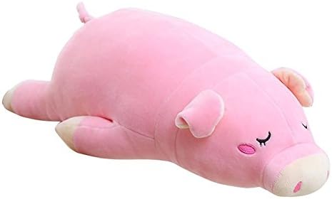 Plush Pig Dolls Pink Stuffed Piggy Super Soft Stuffed Animal Pillows for Kids (22 inches long)