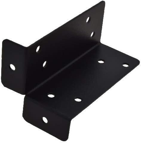 Amazon 柱に棚をカンタンに ２ｘ４ 棚受け金具 ブラック 金具2個セット 棚1枚用 棚受