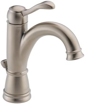 Delta 15984LF-BN Porter Single Handle Centerset Bathroom Faucet, Brushed Nickel