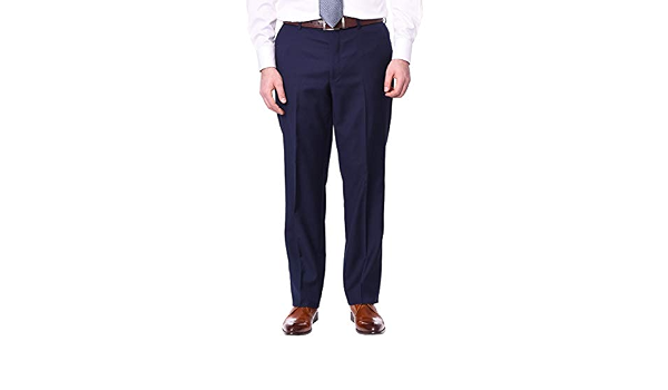 Flat Front Wool Dress Pants at Amazon 