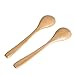Miraclekoo Wood Spoons for Eating and Soup Wooden Soup Spoons,7 Inch,5 Pcs