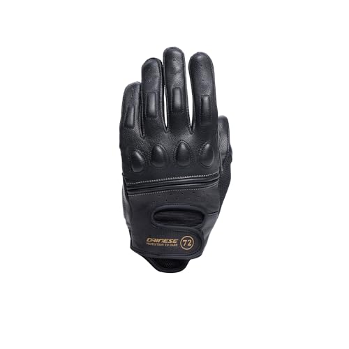 Dainese - Blackjack 2 Gloves Wmn Vintage Leather Motorcycle Gloves for Women, Black/Black, XL