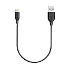 iPhone Charger, Anker PowerLine Lightning Cable, MFi Certified for iPhone X/8/8 Plus/7/7 Plus/6/6 Plus/5S (Space Gray, 1ft)