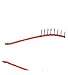 THAOYA Iron Wire Teeth Comb Hairband Hair Hoop Headband Headwear Accessory for Lady Girls Women (Set of 6 - Rose, Pink, Black, Yellow, Orange, Red)
